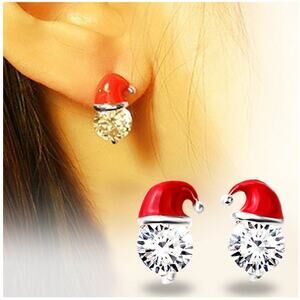 Santa  Hat Sparkle Earrings